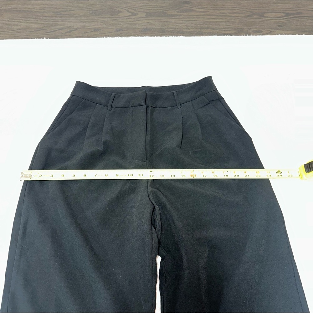 NWT High Waisted Wide Leg Black Dress Pants - Picture 13 of 16
